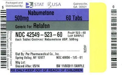 Nabumetone 500 mg Label Image (Nabumetone 500 mg Label  42549)